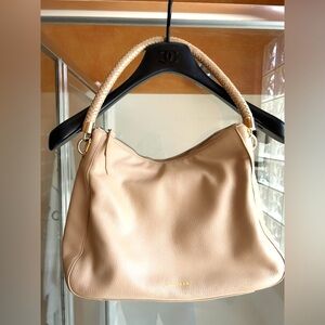 Cole Haan Nude Beige Leather Shoulder Bag